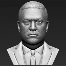 mike pompeo bust print ready 3d model 3d print model - Mito3D