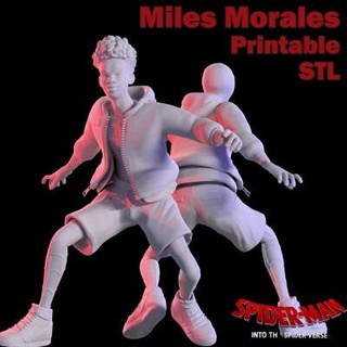 miles morales spiderman across spider-verse printab 3d print model danyelon 3d print model - Mito3D