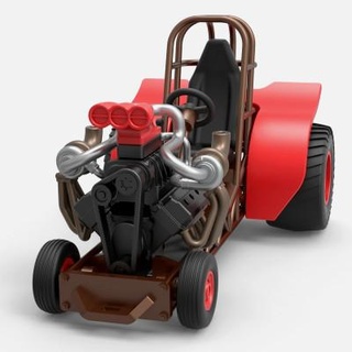 mini varilla tracción tractor 1 25 cosplayitemsrock 3d print model - Mito3D