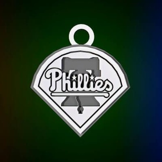 mlb Philadelphia Phillies Schlüsselbund Logo druckbar 3d drucken Modell Danyelon 3d print model - Mito3D