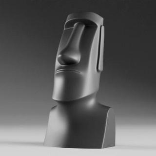 moai cabeza 3d impresión cesta 3d print model - Mito3D
