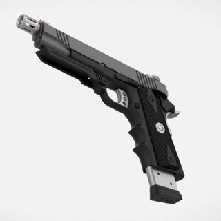 modifié Remington r1 pistolet tombeau raider 2013 verre 3d print model - Mito3D