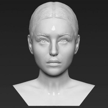 monica bellucci bust print ready 3d model here printing current size 5 cm height but you free scale it zip file contains obj stl created zbrushif have any questions please don't hesitate contact me respond asap encourage check my other celebrity models 3d print model - Mito3D