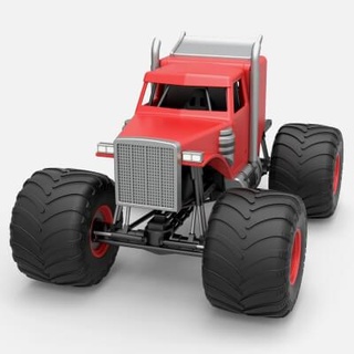 monstro rebocar caminhão 1 25 3d impressão modelo itens cosplay rock 3d print model - Mito3D