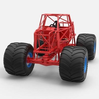 monster truck base 1 25 cosplayitemsrock 3d print model - Mito3D