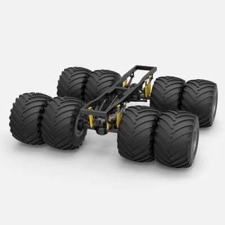 monster truck chassis 1 25 - 3d print model cosplayitemsrock 3d print model - Mito3D