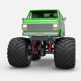 monster truck van 1 25 - 3d print model cosplayitemsrock 3d print model - Mito3D