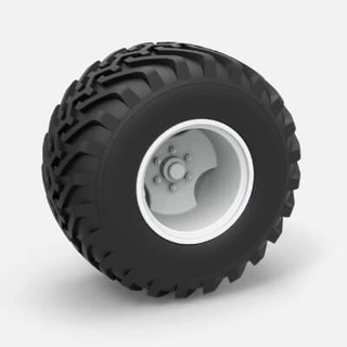 monster truck wheel 1 25 - 3d print model cosplayitemsrock 3d print model - Mito3D