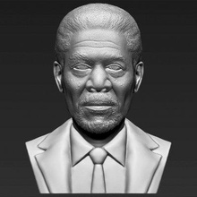 morgan freeman bust print ready 3d model here morgan freeman bust 3d model ready 3d printing model current size 5 cm height but you free scale it zip file contains obj stlthe model created zbrush