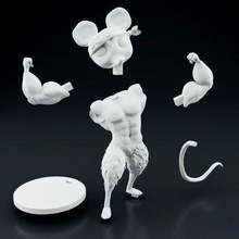 rato músculos impressão pronto 3d modelo ukion 3d print model - Mito3D