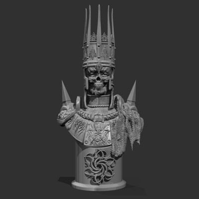 múmia do rei prontos para impressão 3d modelo personagem de 3D print model - Mito3D