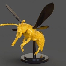 morden asiatisch Hornisse Skulptur drucken bereit 3d Modell 3d print model - Mito3D
