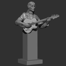 los músicos de la memoria estatuilla listo para imprimir en 3d del modelo músico colección 3d print model - Mito3D