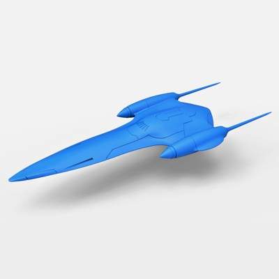 naboo queens royal starship print ready 3d model 3D print model - Mito3D
