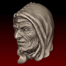 nigromante cabeza impresión Listo 3d modelo alexkovalev 3d print model - Mito3D