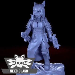 Neko garde commandant Ryuko 3d impression modèle deathscythe124 3d print model - Mito3D