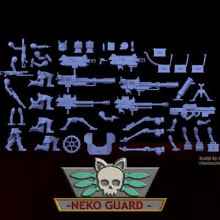 neko guard - heavy weapon teams upgrade pack deathscythe124 3d print model - Mito3D