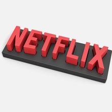 Netflix Logo drucken bereit 3d Modell 3d print model - Mito3D