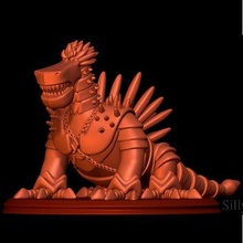 ortica Drago cavaliere Stampa pronto 3d modello stupidi giocattoli 3d print model - Mito3D