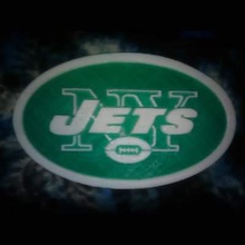 new york jets nfl logo print ready 3d model virtual created using blender open source modeling rendering animation software tool which you may download free blenderorg 3d print model - Mito3D