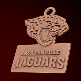 nfl jacksonville jaguarlar anahtarlık logo yazdırılabilir 3d Yazdır model danyelon 3d print model - Mito3D