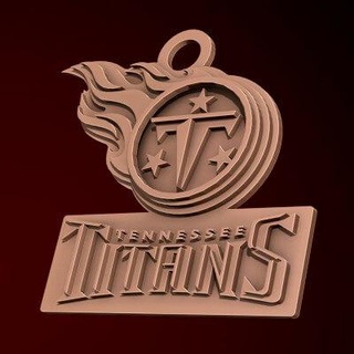 nfl Tennessee titanlar anahtarlık logo yazdırılabilir 3d Yazdır model danyelon 3d print model - Mito3D