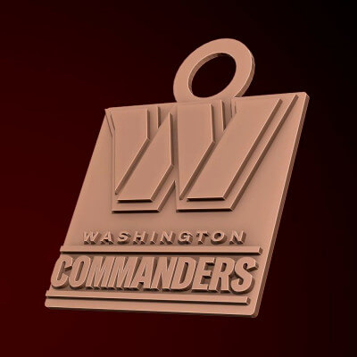 nfl Washington comandanti portachiavi logo stampabile 3d Stampa modello danyelon 3D print model - Mito3D