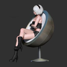 nier 2b chair print ready 3d model yorha no2 type b battle serves protagonist route automata she android created machine lifeforms have invaded planet behalf surviving humans served during 14th warwhen you buy product own - obj stl files printing zbrush original ztl customize like version 10 hope guys her thanks so much viewing my 3d print model - Mito3D