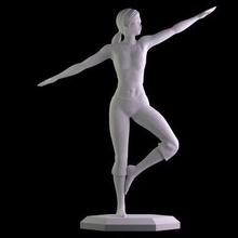 nintendo wii fit trainer fitness sculpture print ready 3d model 3d print model - Mito3D