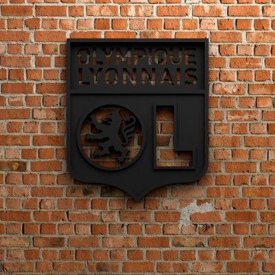 olympique lyonnais logo 3d stampa modello by waelmoussa 3d print model - Mito3D