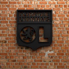 olympique Lyonnais Logo drucken bereit 3d Modell 3d print model - Mito3D