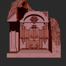 Organ Ausgrabungen Tempel drucken bereit 3d Modell 3d print model - Mito3D