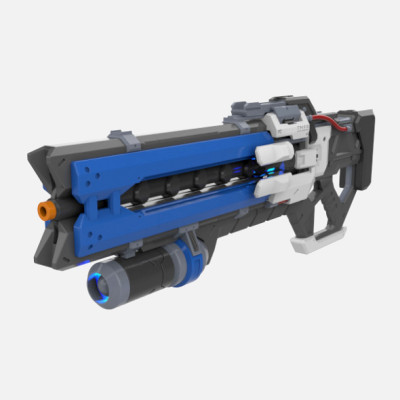 overwatch soldier 76 pulse rifle makerlab 3D print model - Mito3D