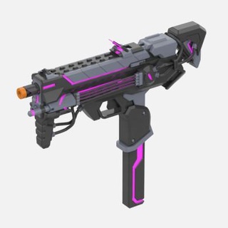 overwatch sombra cannone aumentata pelle makerlab 3d print model - Mito3D