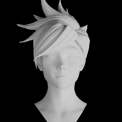 overwatch tracer bust print ready 3d model 3D print model - Mito3D