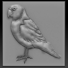 parrot relief - print ready 3d model elitemodelry 3d print model - Mito3D