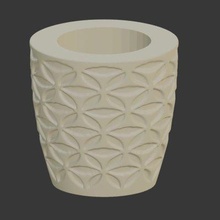 gemustert Vase drucken bereit 3d Modell gurhansukuroglu 3d print model - Mito3D