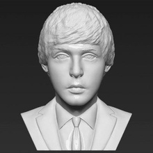 paul mccartney bust print ready 3d model here beatles printing current size 5 cm height but you free scale it zip file contains obj stl created zbrushif have any questions please don't hesitate contact me respond asap encourage check my other celebrity models 3d print model - Mito3D