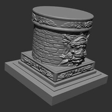 pedestal free print ready 3d model modelthis perfect placing your art projects collections it 3d print model - Mito3D