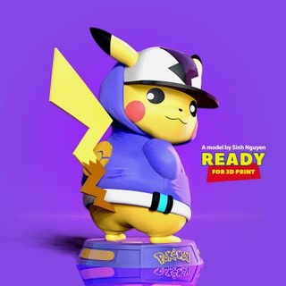 Pikachu hip hop geboren nguyen 3d print model - Mito3D