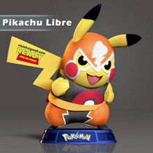 Pikachu libre impression prêt 3d modèle née Nguyen 3d print model - Mito3D