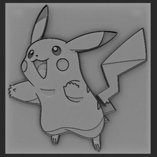 Pikachu alivio impresión Listo 3d modelo elitemodelry 3d print model - Mito3D