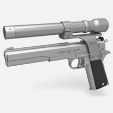 pistola amt jogador duro longo deslizar filme Exterminador Futuro 1 impressão pronto 3d modelo 3d print model - Mito3D