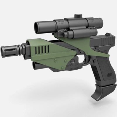 pistol m70 space tv series 1995 - print ready 3d model cosplayitemsrock 3D print model - Mito3D