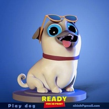 play dog - print ready 3d model sinh nguyen 3d print model - Mito3D