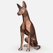 podenco Canari chien impression prêt 3d modèle lowpoly 3d print model - Mito3D
