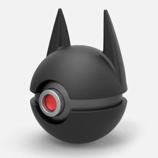 pokeball batman v2 - 3d print model cosplayitemsrock 3d print model - Mito3D