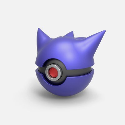 pokeball gengar - print ready 3d model cosplayitemsrock 3D print model - Mito3D