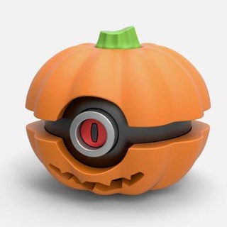 pokeball halloween pumpkin cosplayitemsrock 3d print model - Mito3D