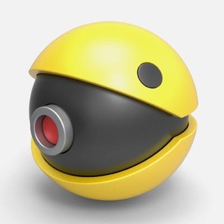 pokebola pac man itens cosplay rock 3d print model - Mito3D